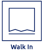 Bruseforhæng til walk in bruse kabinetter